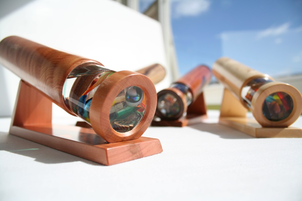 These Kaleidoscopes have a beautiful combination of glass and metal beads that make the patterns amazing